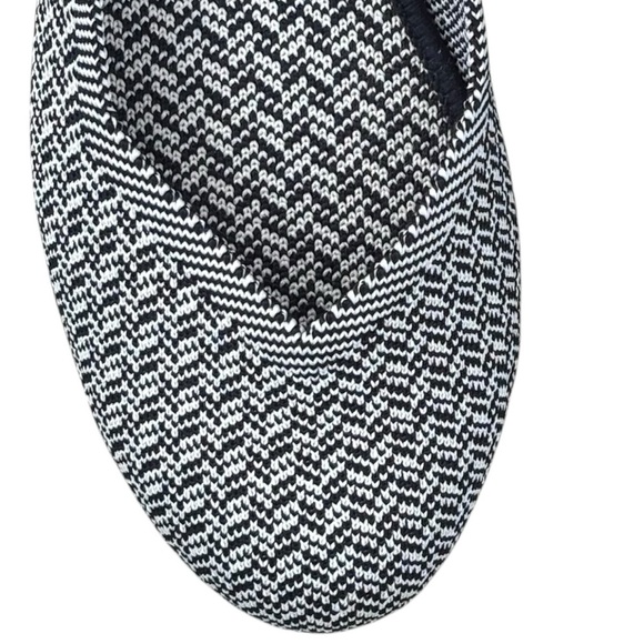 ROTHY'S THE FLAT 001-344 SLATE HERRINGBONE ROUND TOE SLIP ON BALLET FLAT - Picture 11 of 13